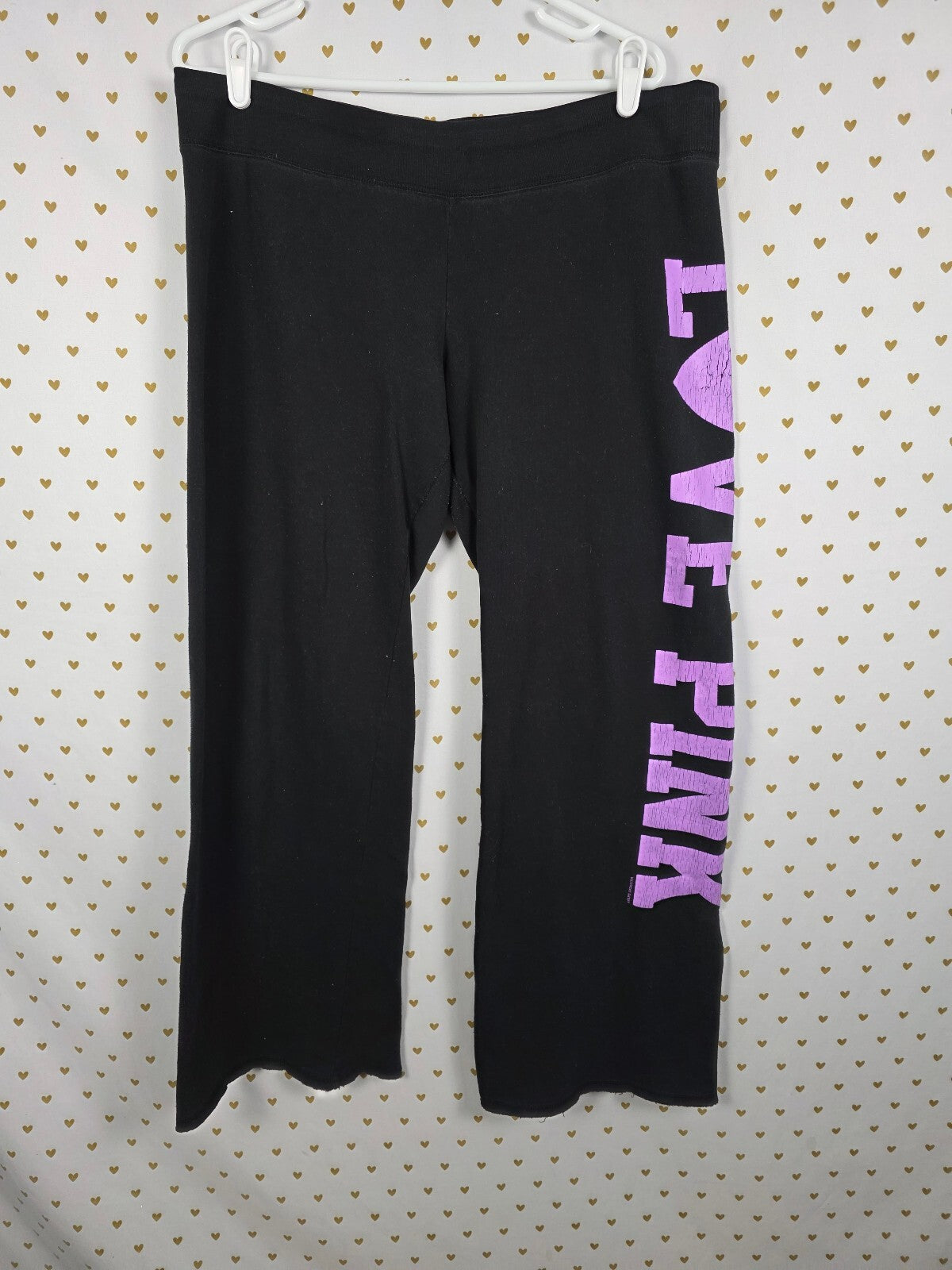 Victorias Secret PINK LOVE Logo Purple Sweats vintage y2k LARGE