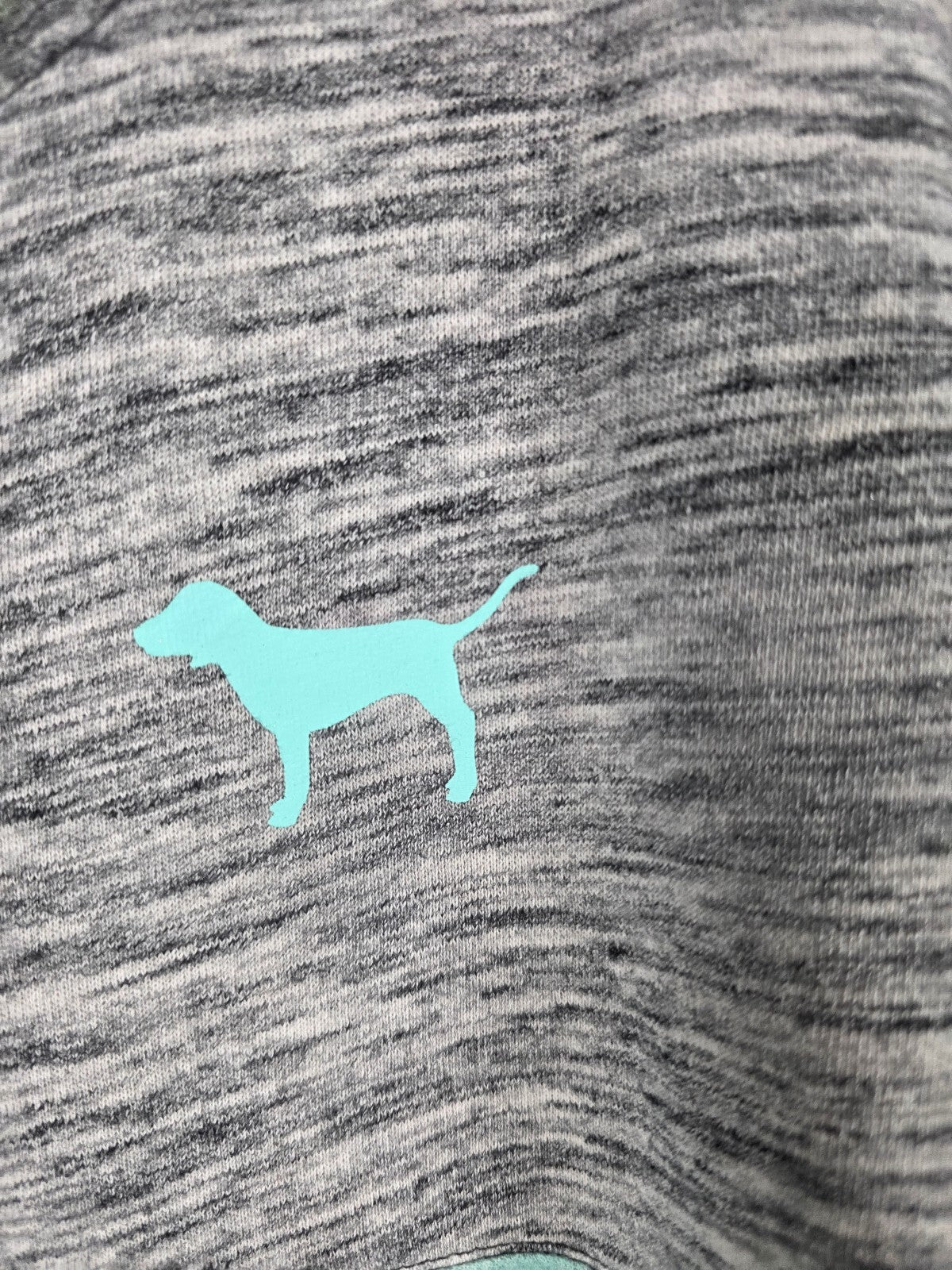 Victorias Secret Pink TEAL Colorblock Sweater Shirt Oversized MEDIUM