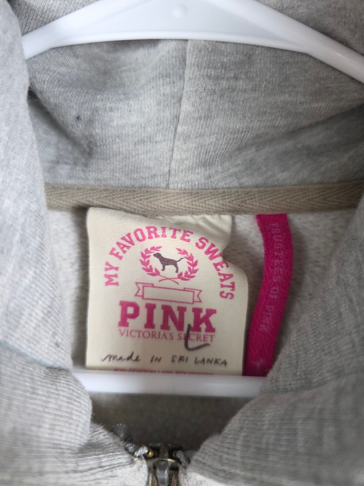 Victorias Secret Pink Road Trip Full zip Vintage y2k Hoodie Jacket Large