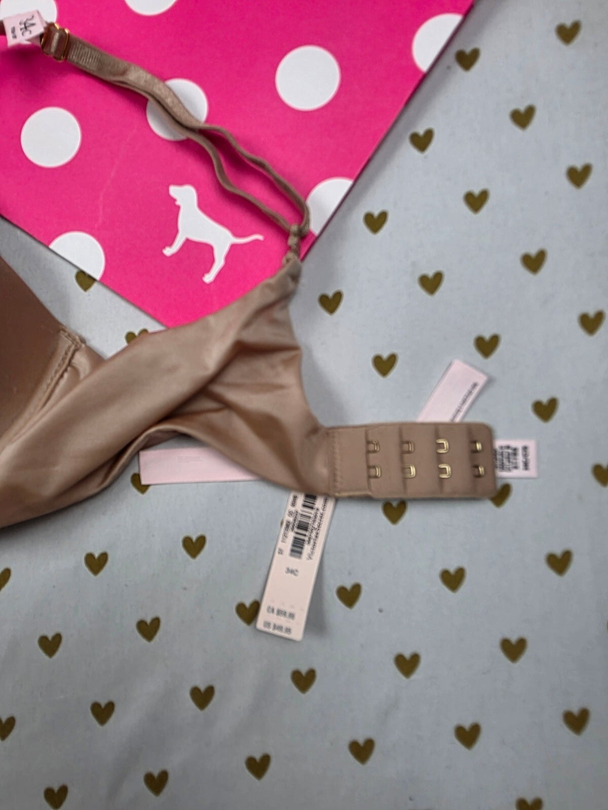Victorias Secret Bombshell Add 2 Sizes Push Up Bra New NWT Beige 34C