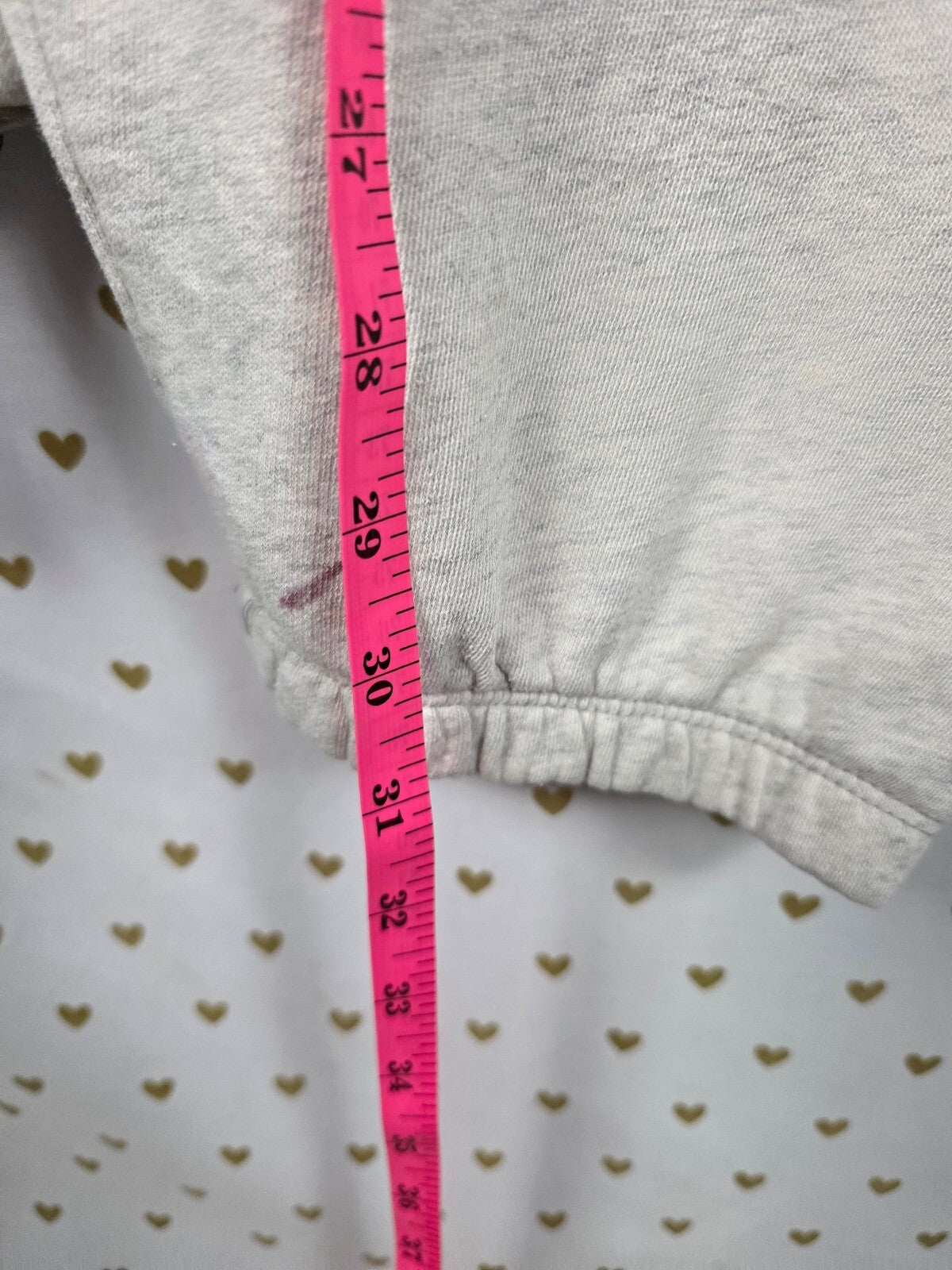 Victorias Secret PINK Vintage y2k LOVE Heart Logo Sweats Joggers SMALL