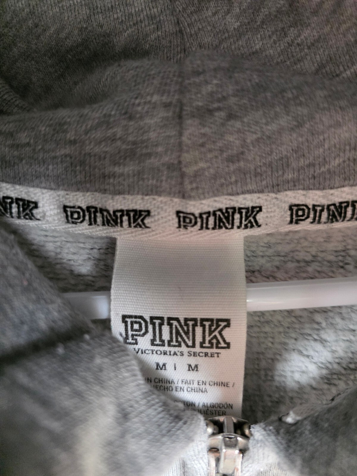 Victorias Secret PINK RARE Chevron Bling Foldover Y2k Yoga Pants Jacket SET MED