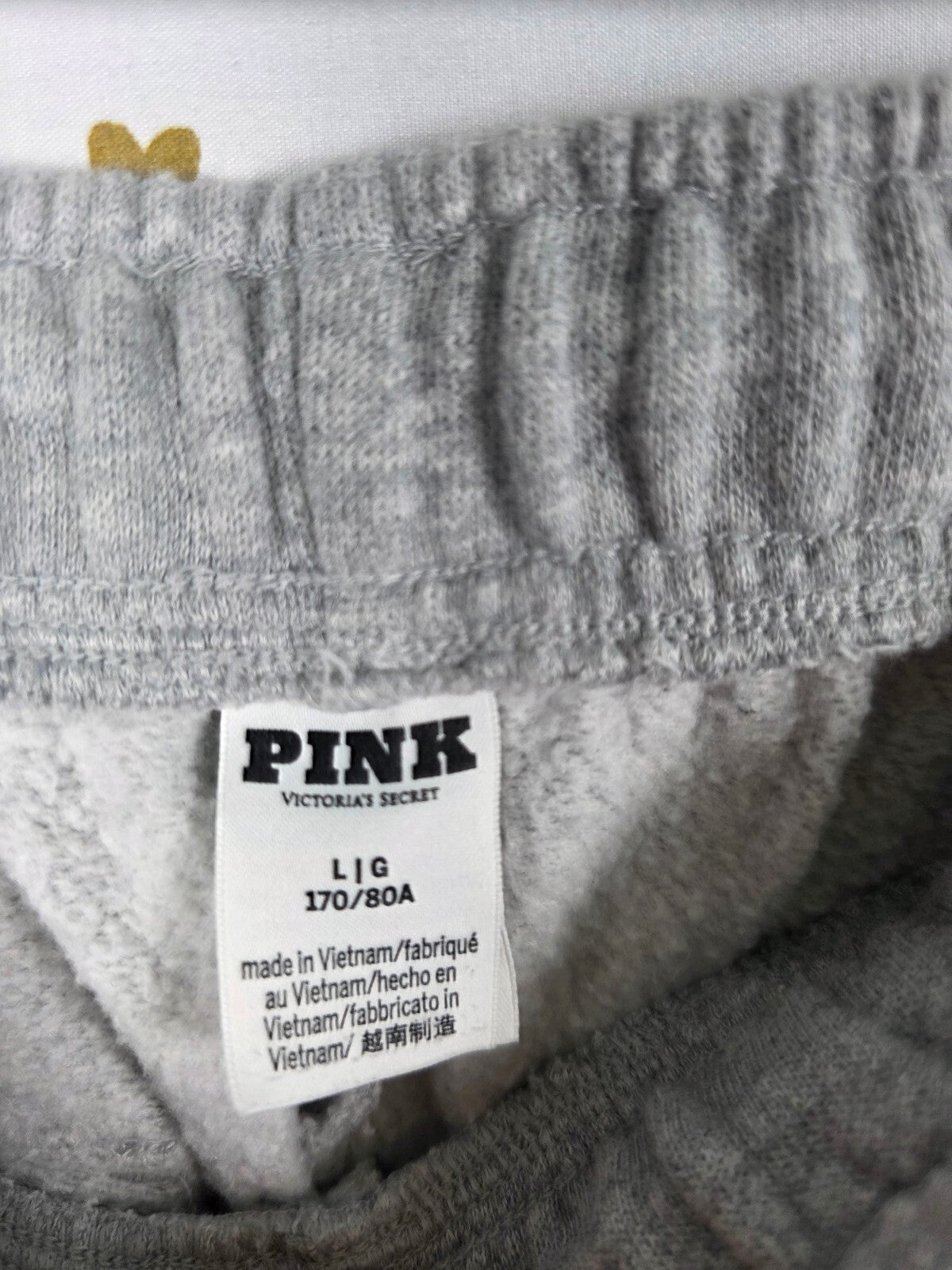 Victorias Secret PINK Grey Cargo Sweats Sweatpants LARGE