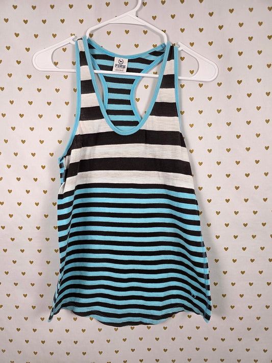 Victorias Secret PINK Striped Tank Top Y2k Vintage XS