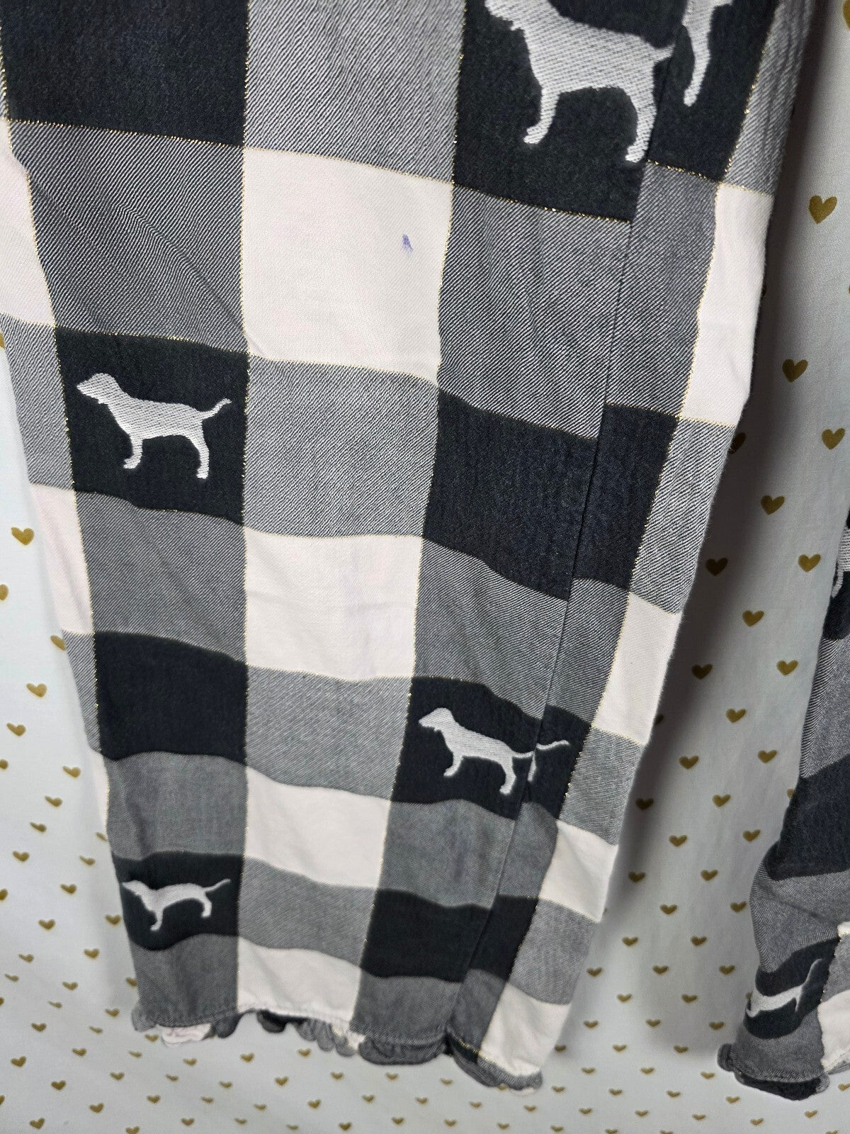 Victorias Secret PINK Checker Vintage Y2k Large  Sleep Pants Pajama PJ Bottoms
