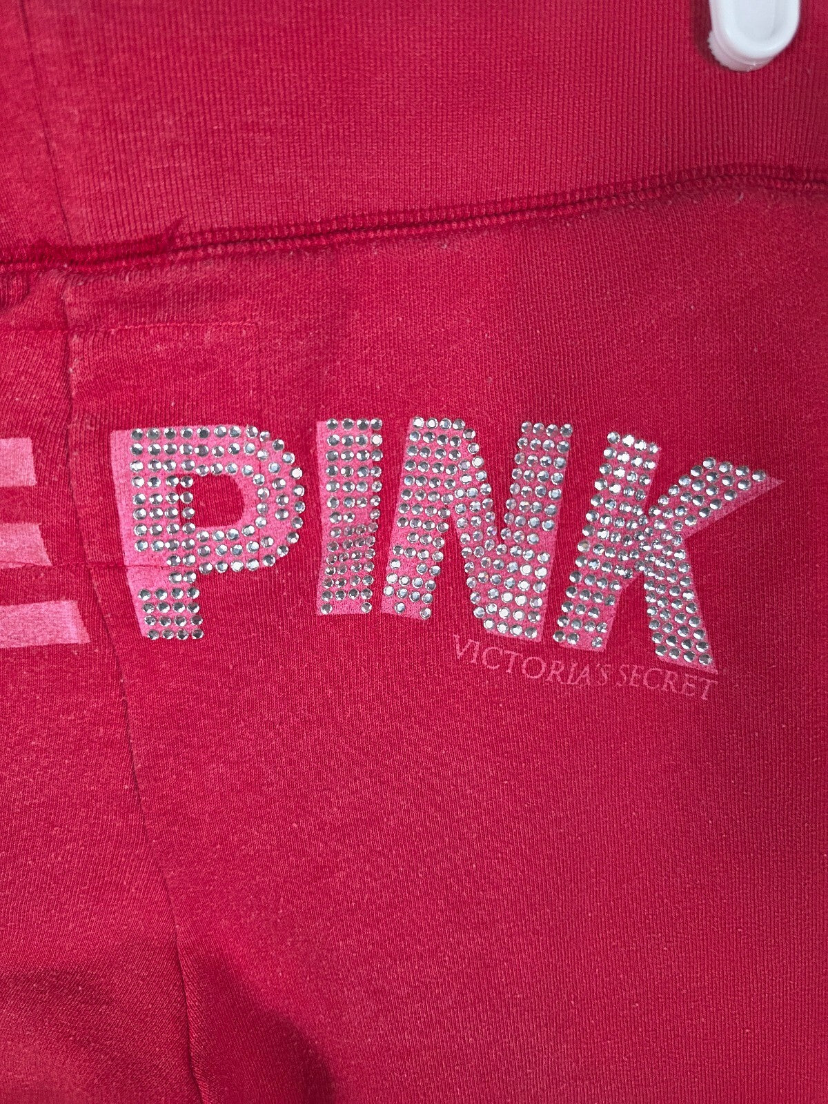 Victorias Secret PINK Vintage Y2K Love Logo Butt BLING Studded Sweats Sweatpants
