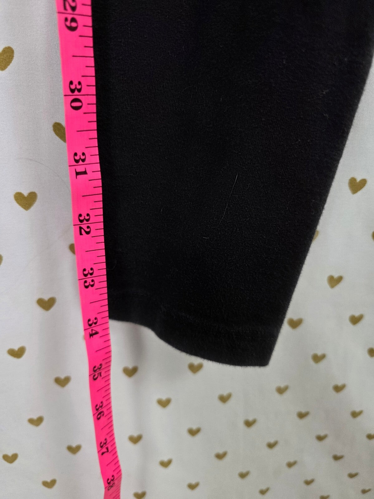 Victorias Secret Angels Glitter Wings Foldover Ankle Skinny Yoga Pants M Long