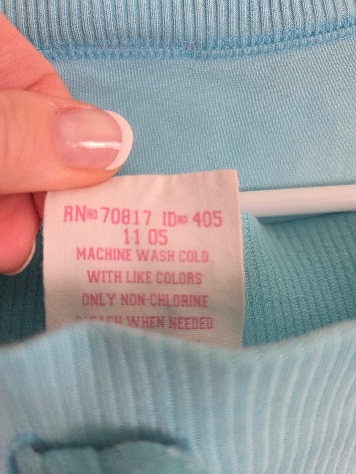 Vintage 2005 Victoria's Secret PINK 86 Sweatshirt Shorts Set M Y2K Aqua