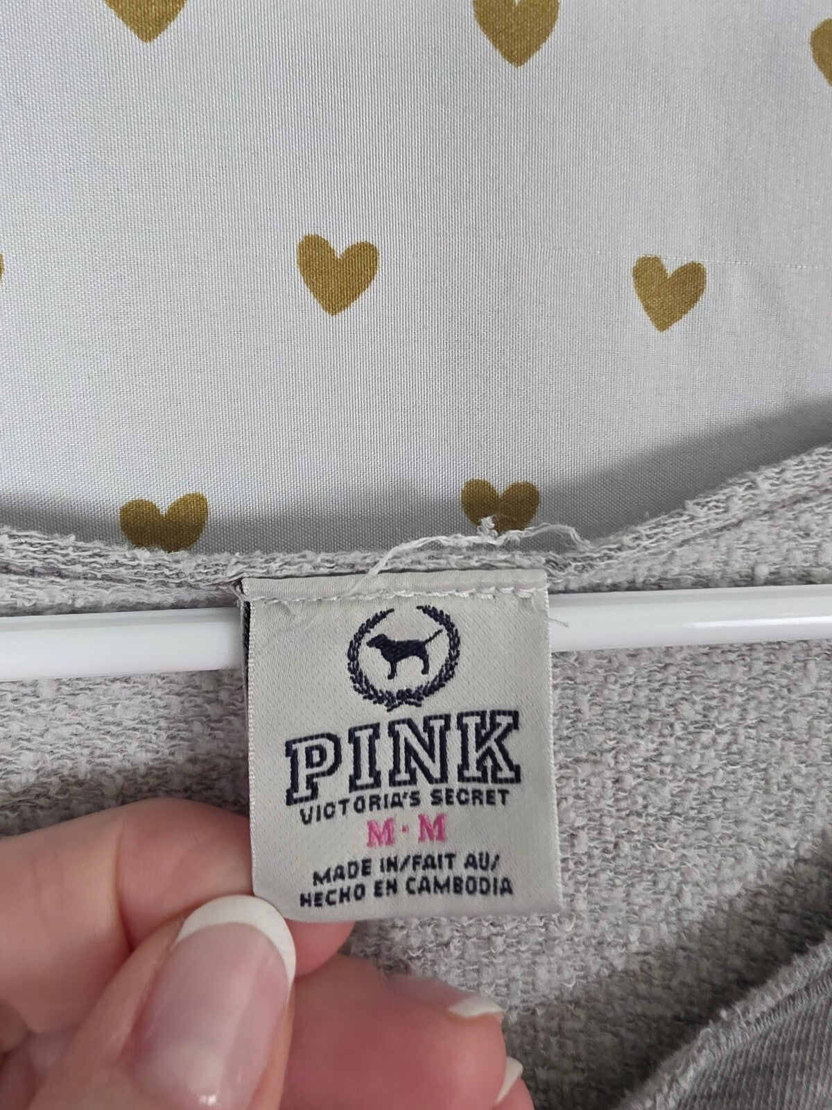 Victorias Secret Pink Vintage Slouchy Logo Sweater Shirt Y2k Medium