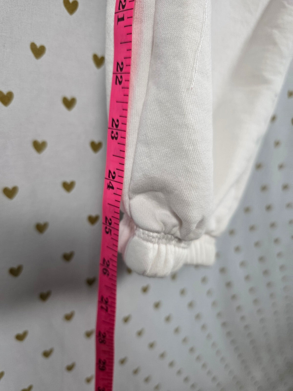 Victoria's Secret Supermodel Essentials White Fleece Joggers Wings XL