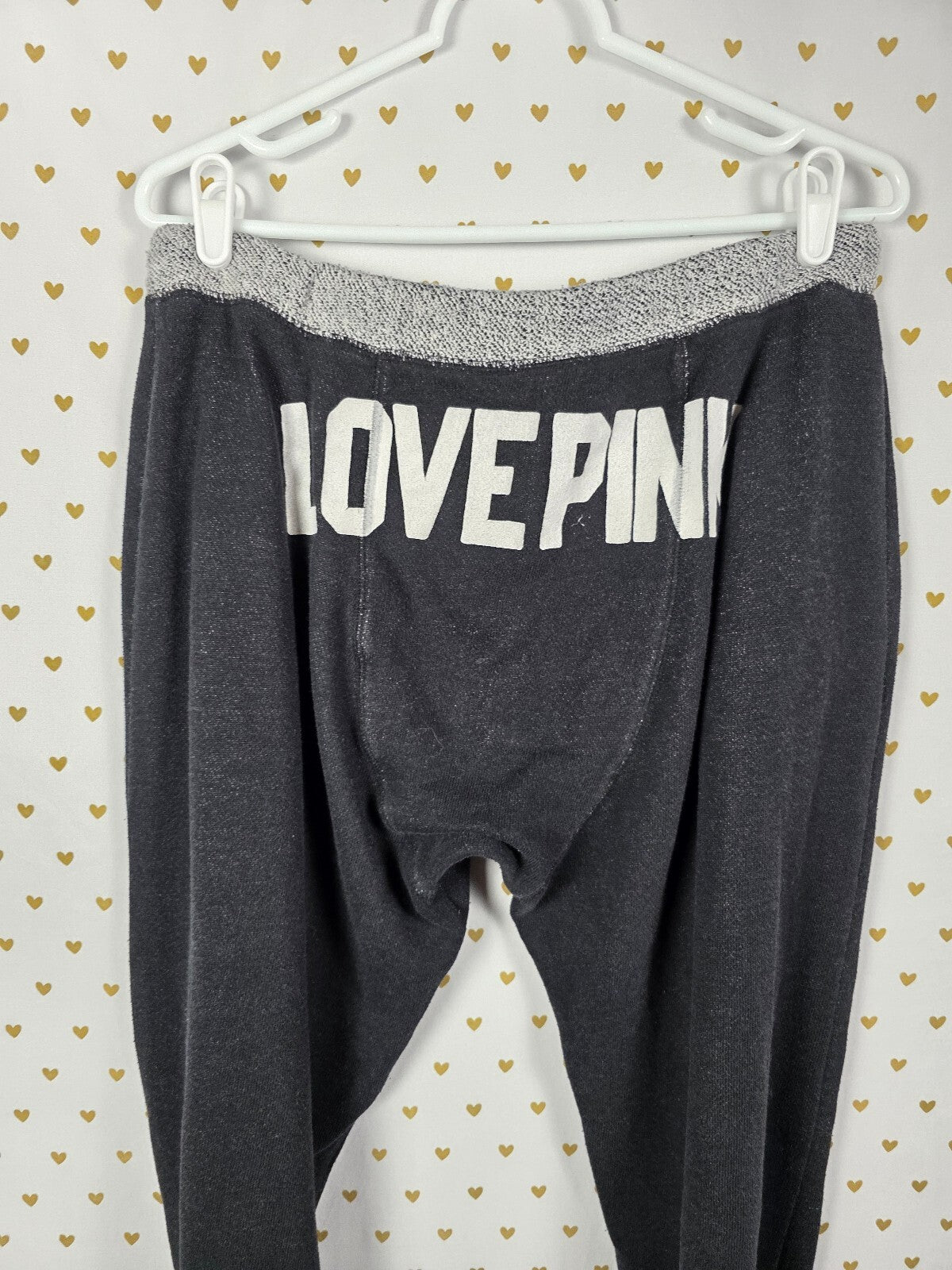 Victorias Secret PINK Vintage Diaper Butt Boyfriend Sweatpants MEDIUM