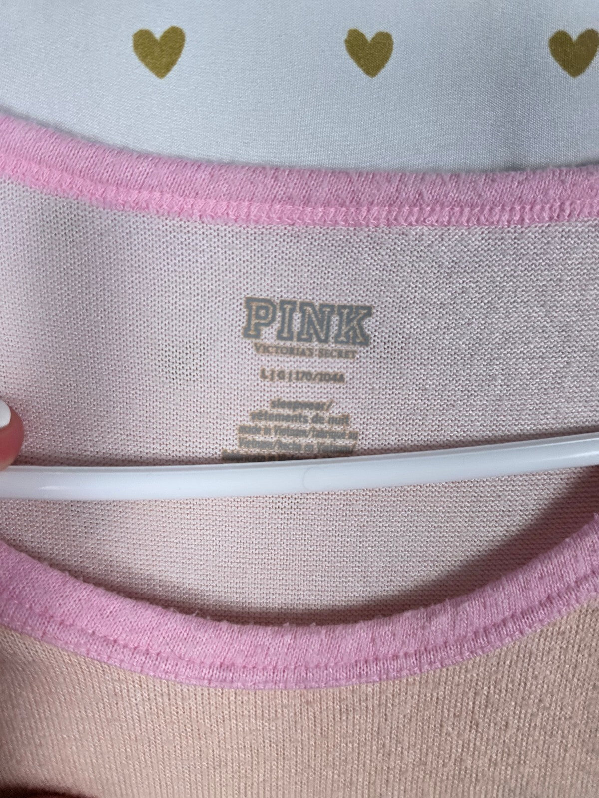 Victorias Secret PINK Super Soft Long Sleeve Gradient Rainbow Shirt Large