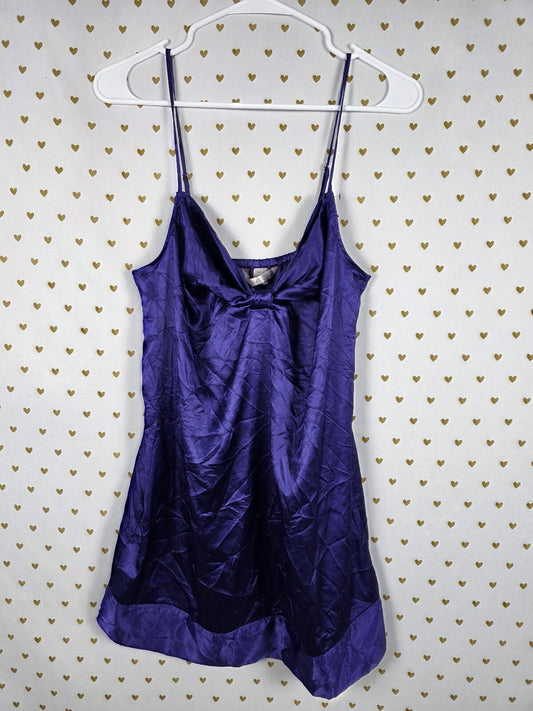 Victorias Secret Satin Bow Front Nightie Slip Dress Lingerie Medium