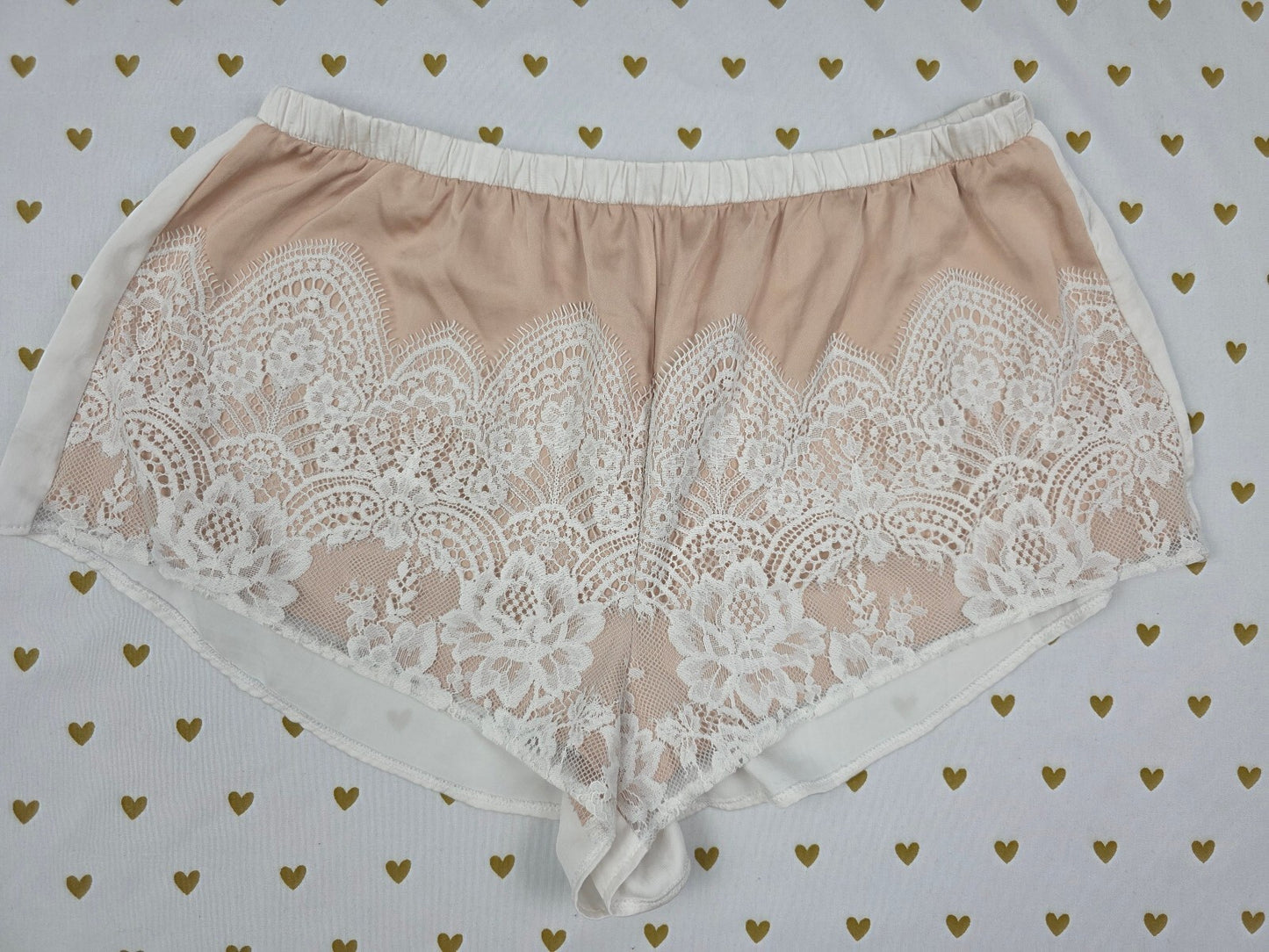 Victorias Secret Lace XS satin Sleep Shorts Boxers Pajama Bottoms