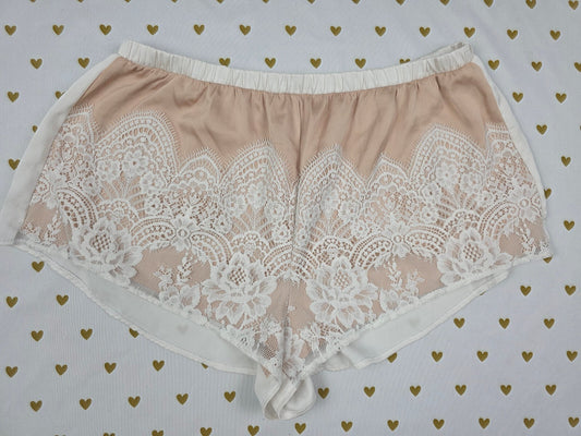 Victorias Secret Lace XS satin Sleep Shorts Boxers Pajama Bottoms