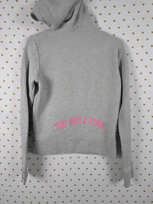 Victorias Secret Vintage Y2k PHI BETA PINK Full zip Hoodie Jacket LARGE