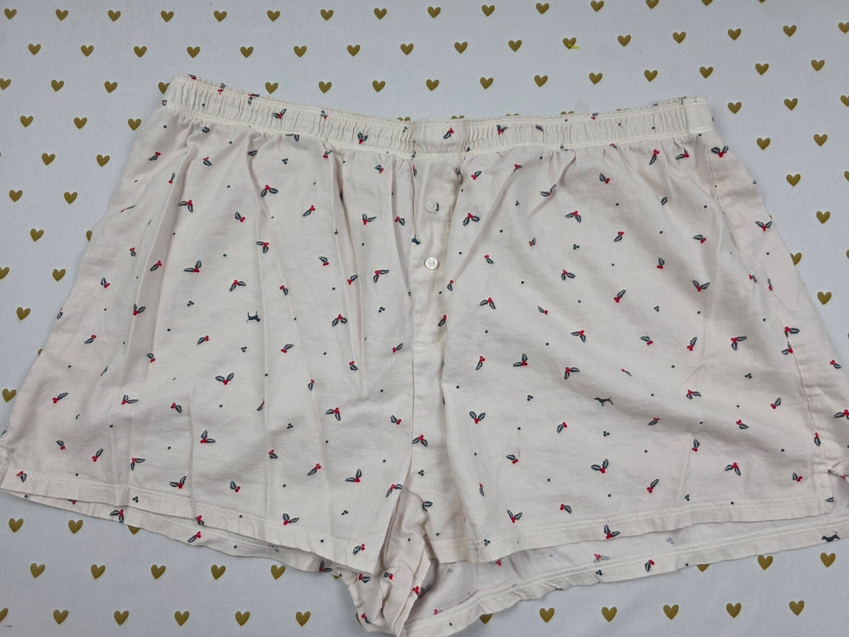 Victorias Secret PINK Hollies Large Sleep Shorts Boxers Pajama Bottoms