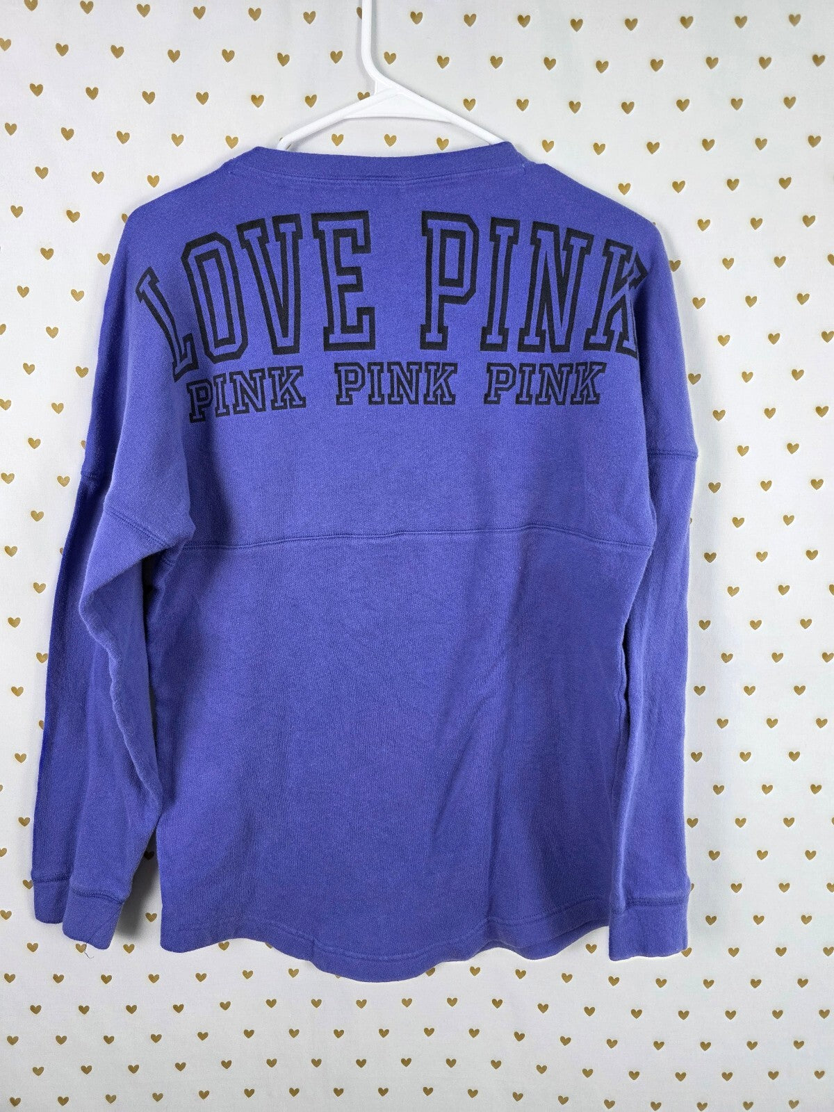 Victorias Secret Pink Pullover Sweater Shirt Logo XS Oversized