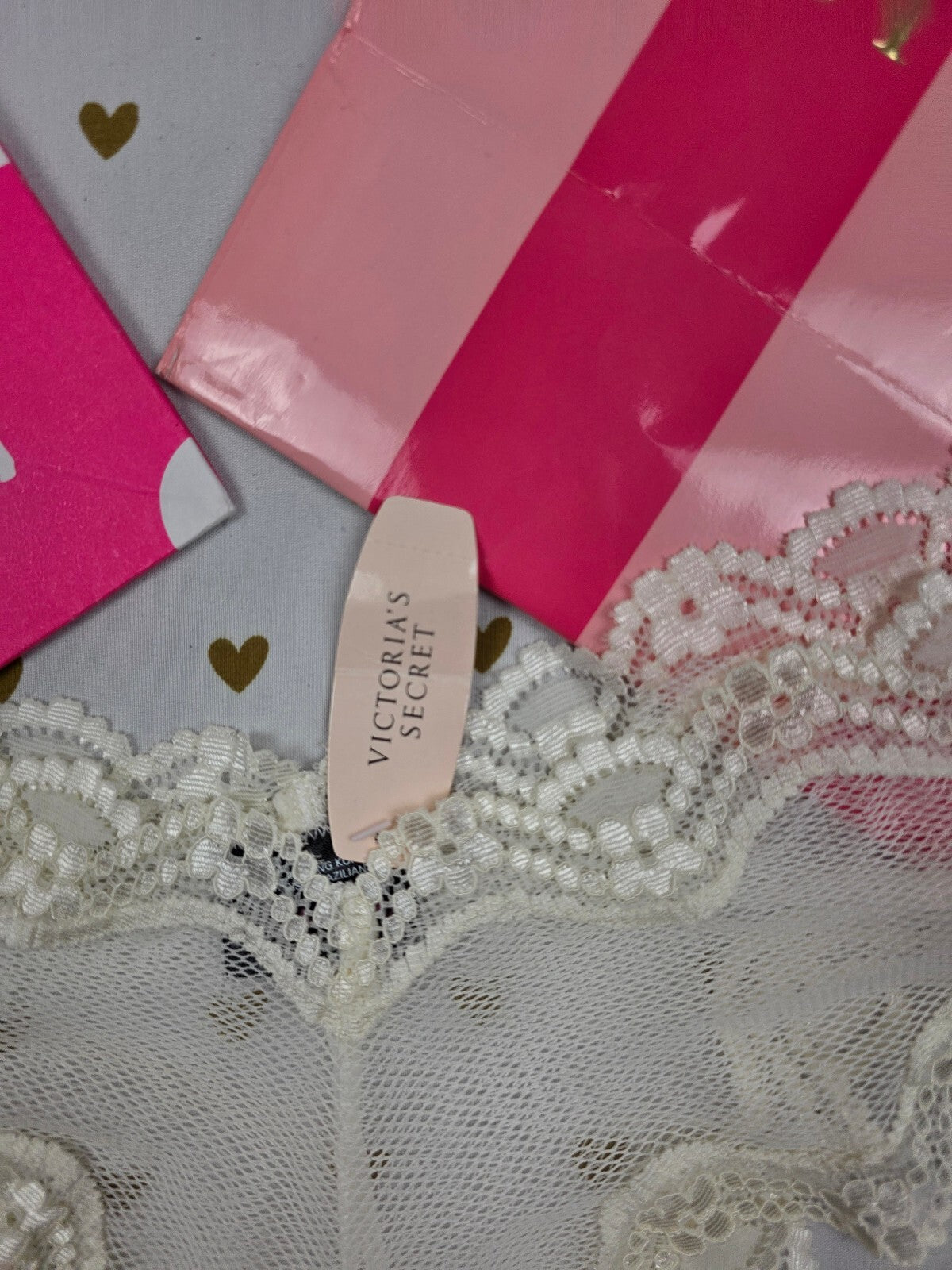 Victorias Secret Sexy Little Things Cheeky Sheer Lace panties NEW NWT Med
