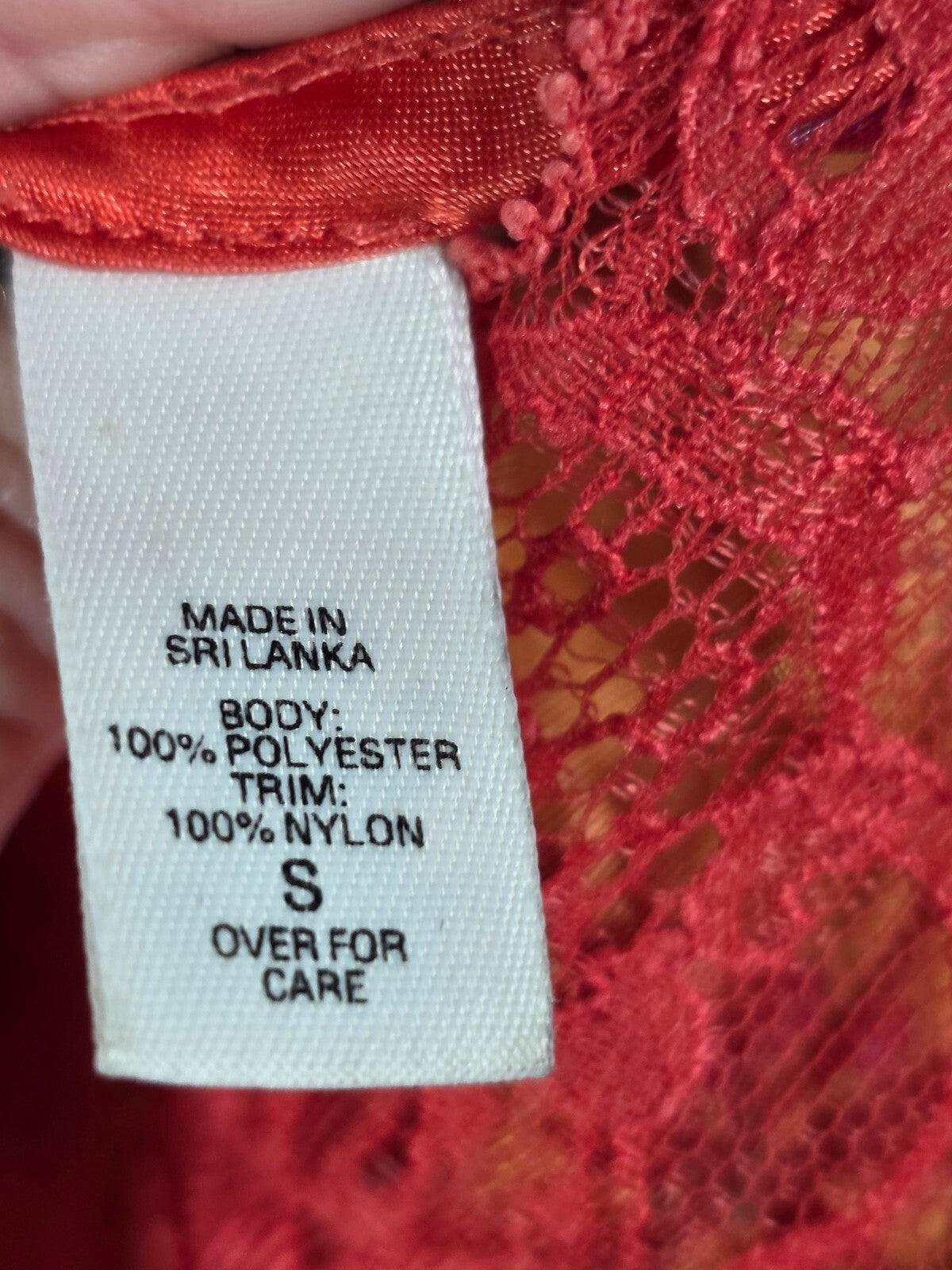 Vintage Victoria's Secret Floral Satin Lace Slip Nightgown Dress S 90s