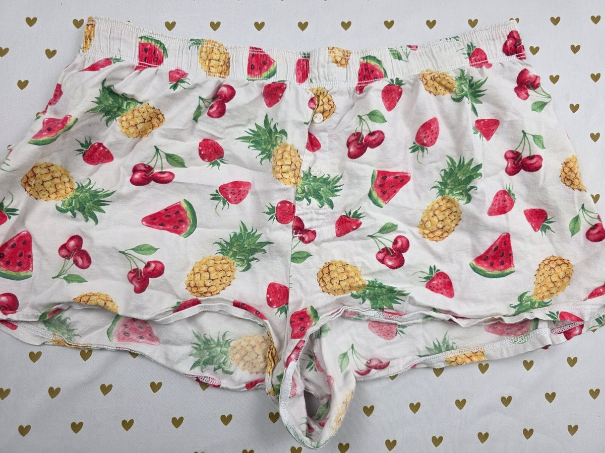 Victorias Secret PINK  Fruit Large Sleep Shorts Boxers Pajama Bottoms