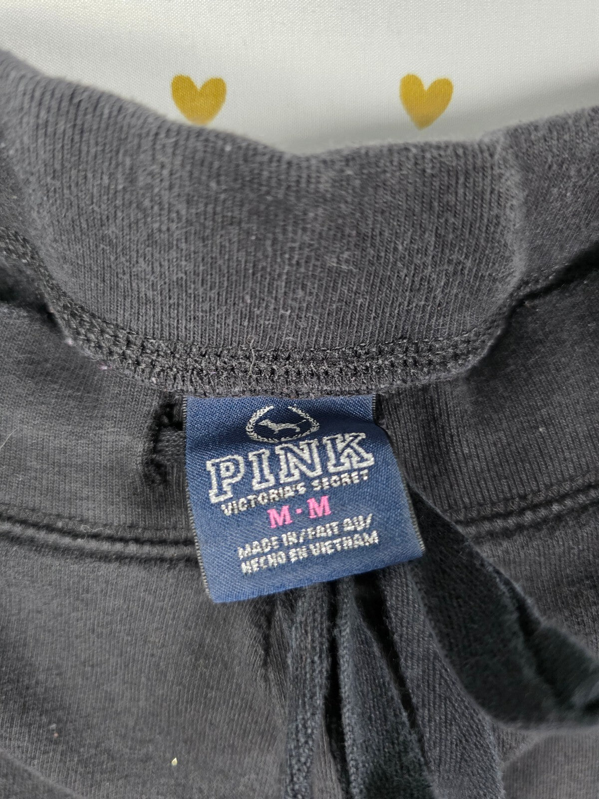 Victorias Secret PINK BLING Studded Logo Butt Vintage y2k Sweats Sweatpants MED