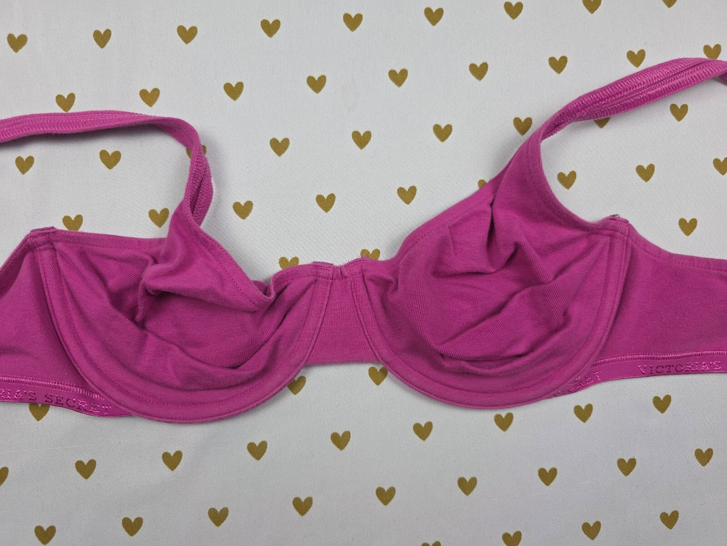 Victorias Secret Vintage Cotton Lounge 36B Lightly Lined Bra