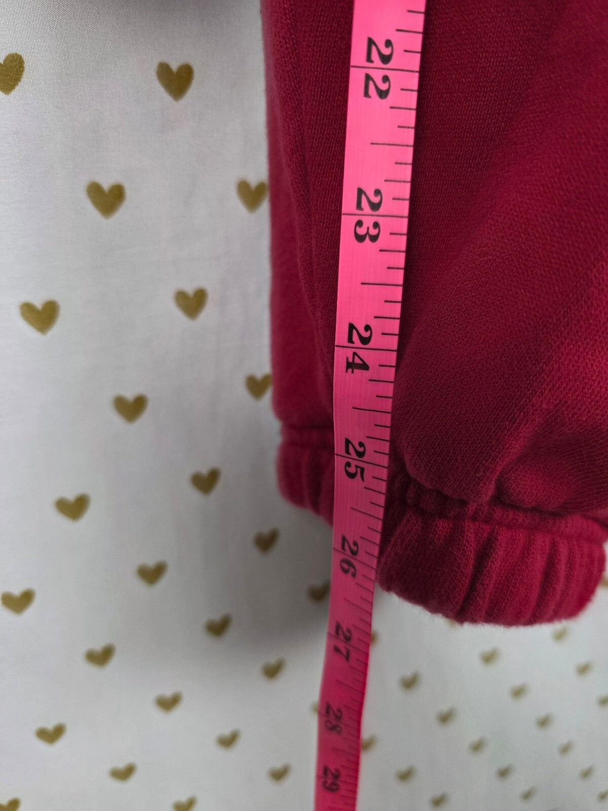 Victorias Secret PINK Red Logo Tapered Sweats Sweatpants Joggers XL
