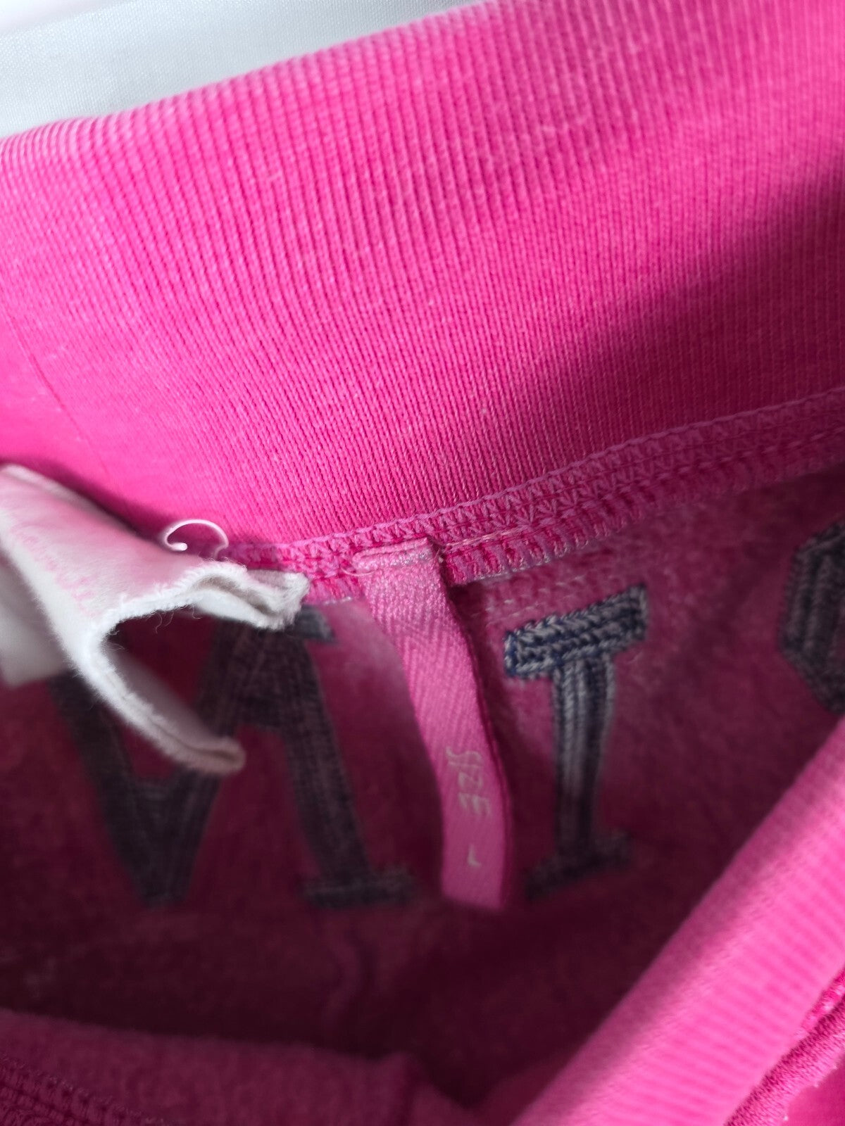 Victorias Secret PINK Vintage y2l Logo Butt Unversity Sweats Sweatpants LARGE