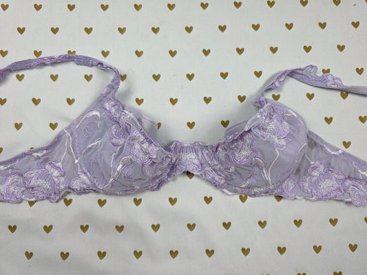Victorias Secret Vintage Very Sexy Lace Purple Bra 36B