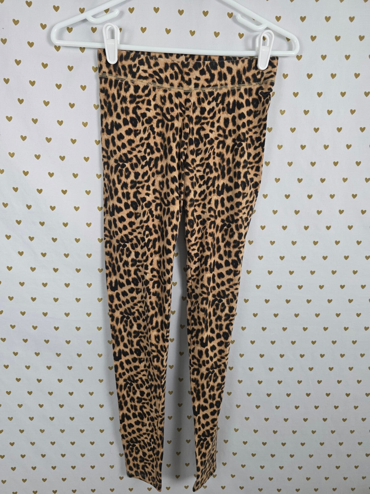 Victorias Secret Pink Quarter Zip Leopard Cheetah SET 2pc Outfit Leggings XS