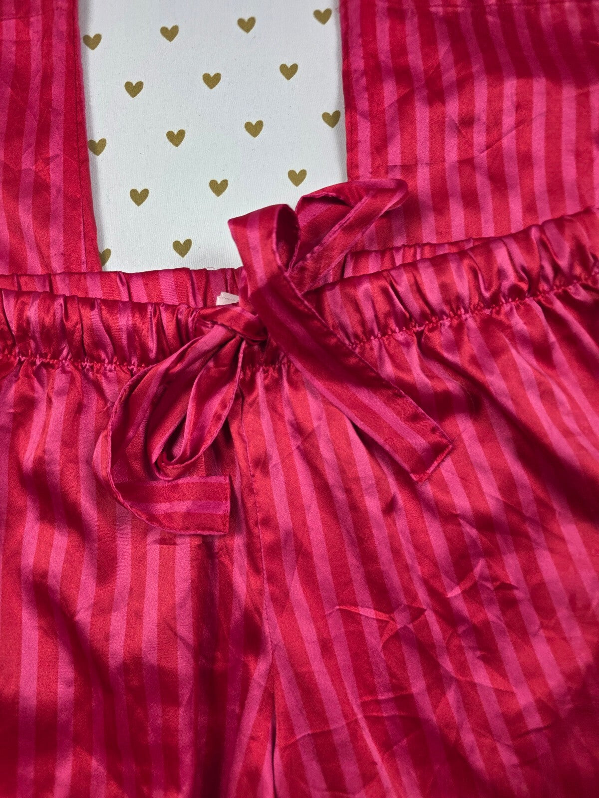 Victorias Secret Satin Striped Medium Sleep Pants Pajama PJ Bottoms