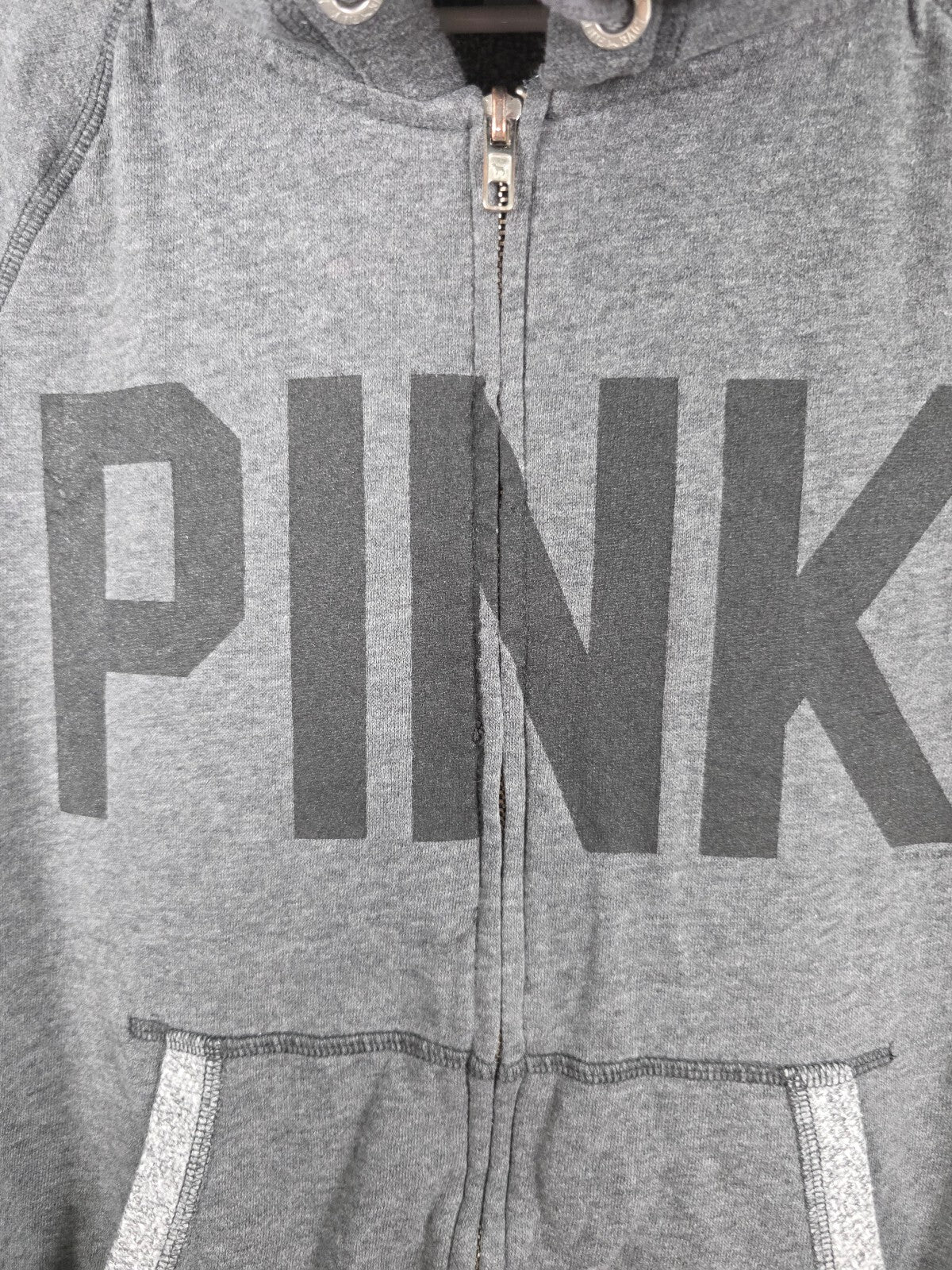 Victorias Secret Pink 86 Logo Pullover Logo Sweater Hoodie grey SMALL