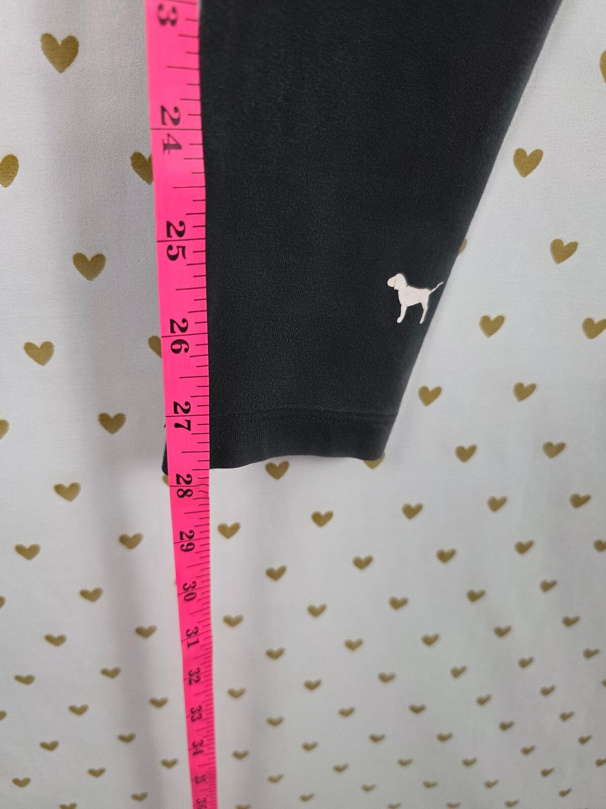 Victorias Secret PINK Foldover Yoga pants Skinny ankle Small