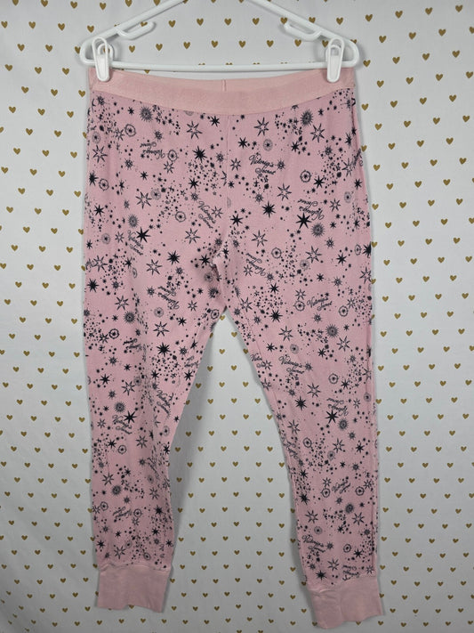 Victorias Secret Waffle Thermal Logo Large Sleep Pants Pajama PJ Bottoms