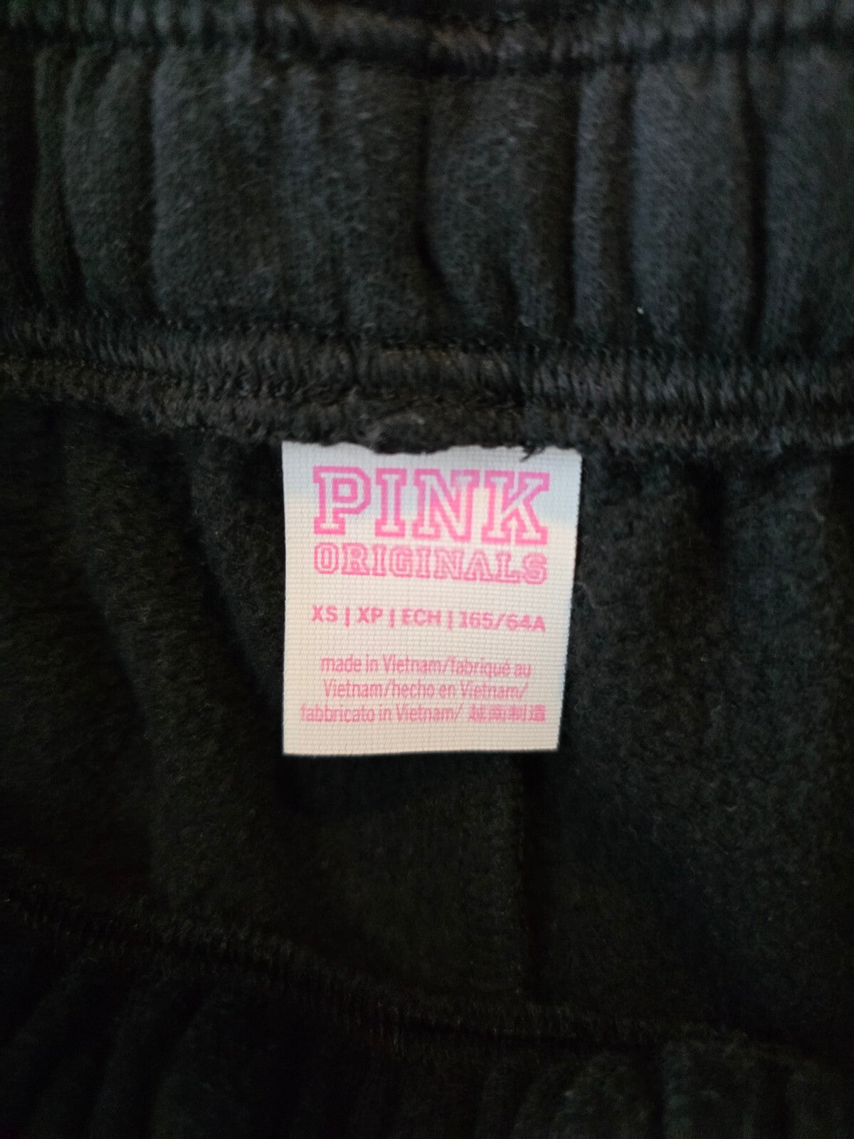 Victorias Secret Pink CAMPUS ORIGINALS Hoodie Sweats SET XS Pullover Pants 2pc