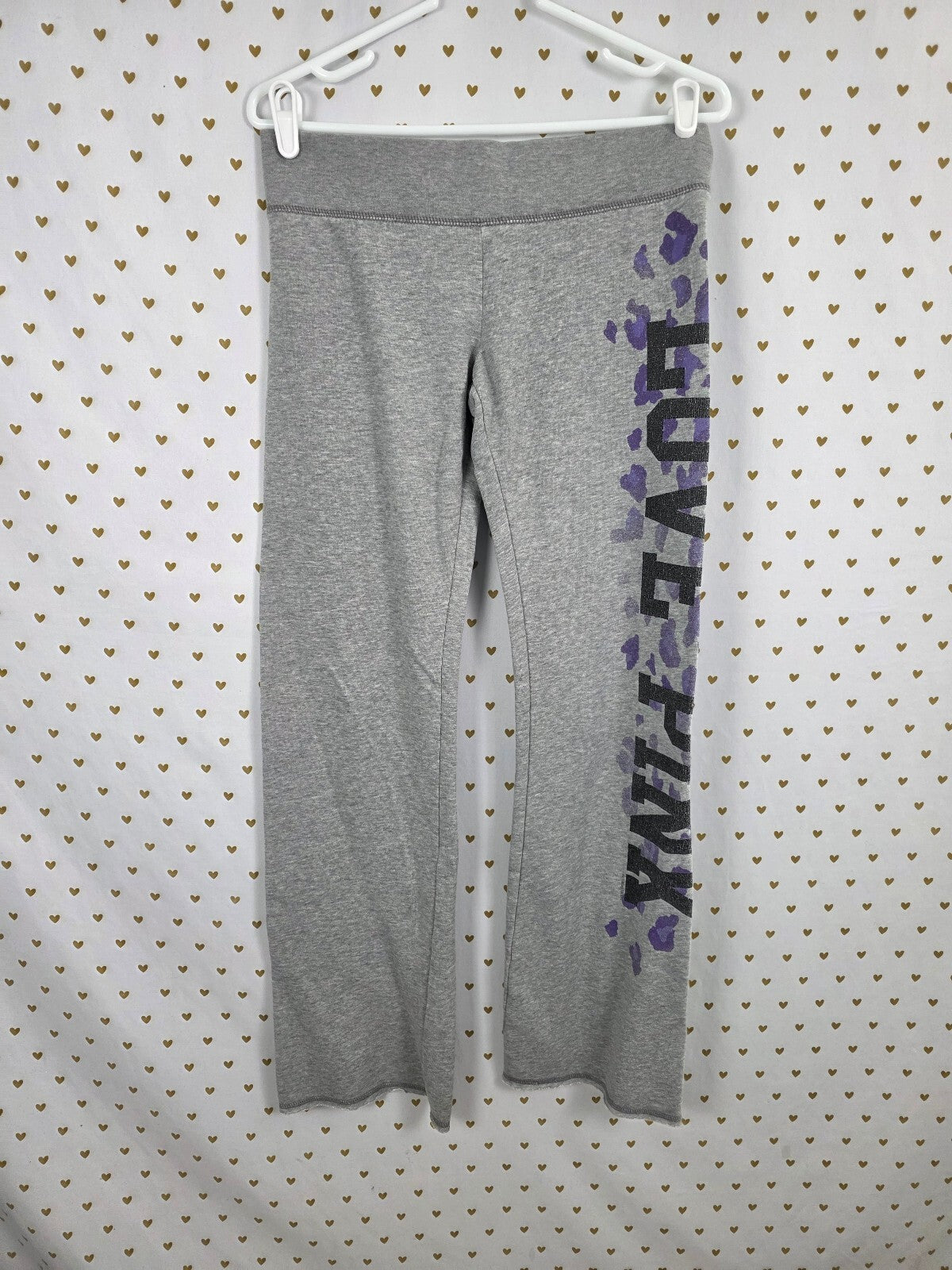 Victorias Secret PINK Vintage Leopard Cheetah Sweats Y2k XS HTF Flare Sweatpants
