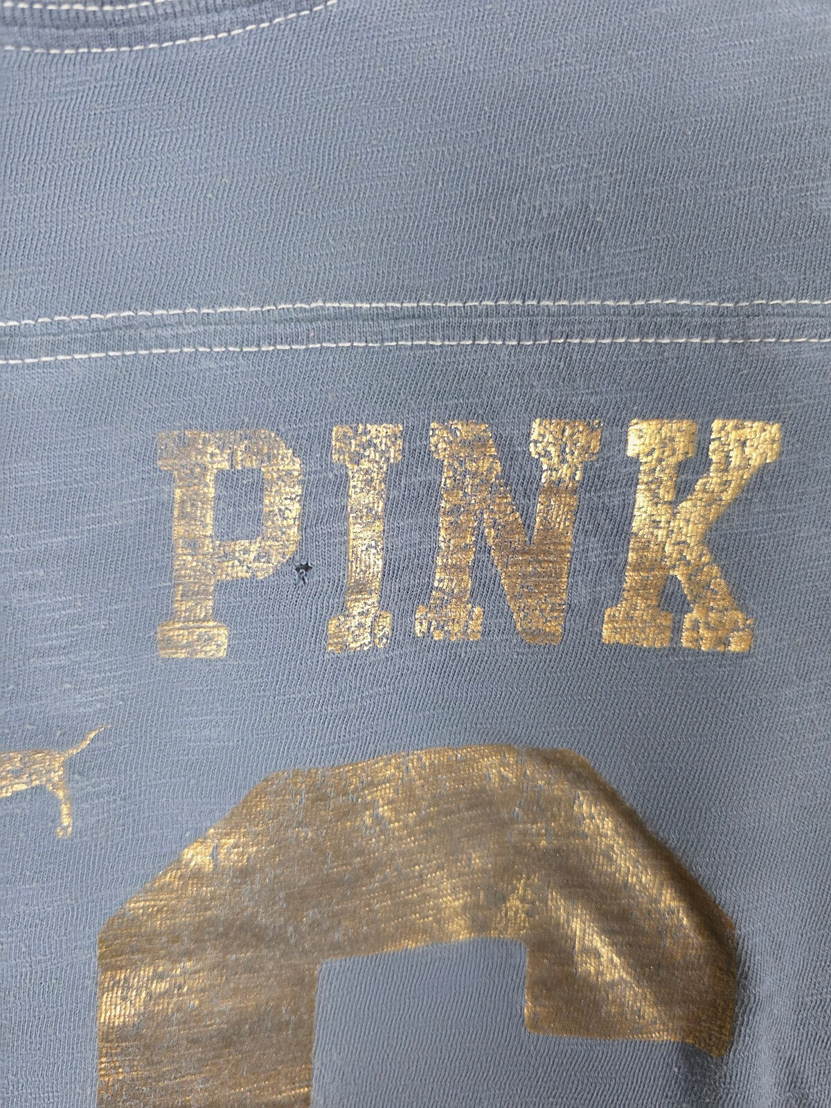 Victorias Secret PINK Vintage Team 86 Tee Shirt MEDIUM
