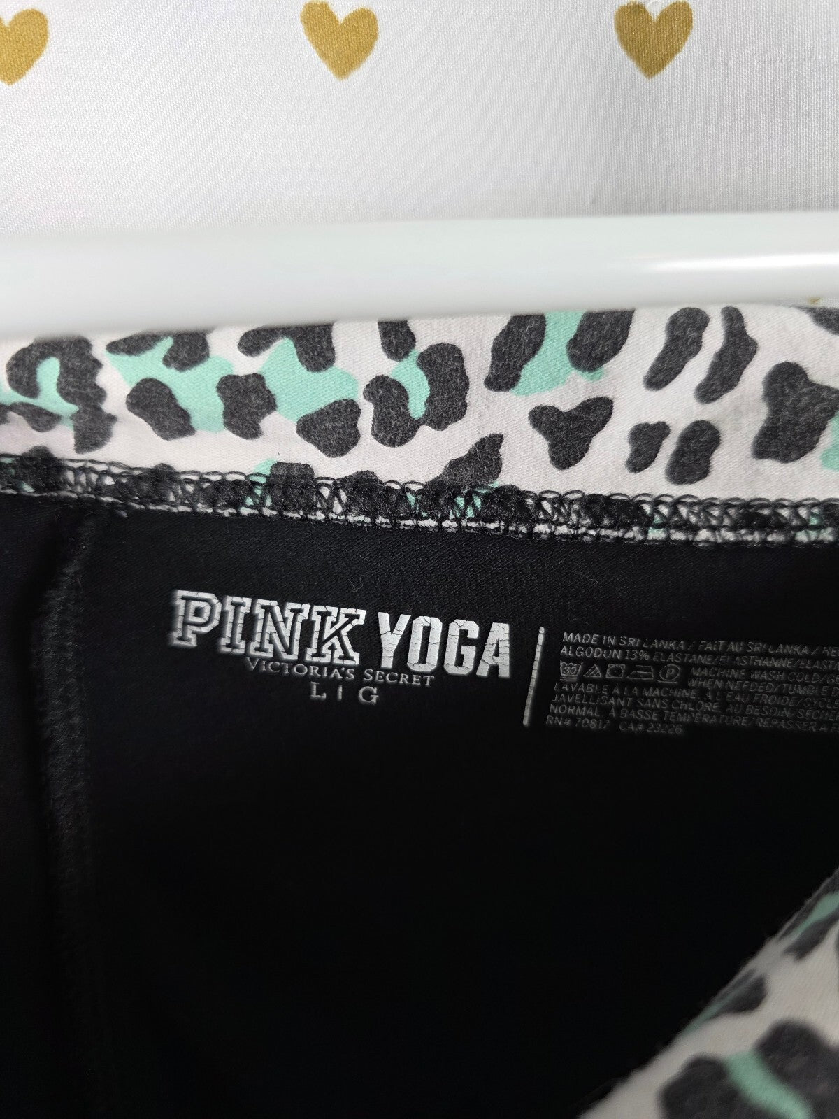 Victorias Secret PINK Yoga Foldover Vintage Y2k Cheetah Leopard Skinny Large