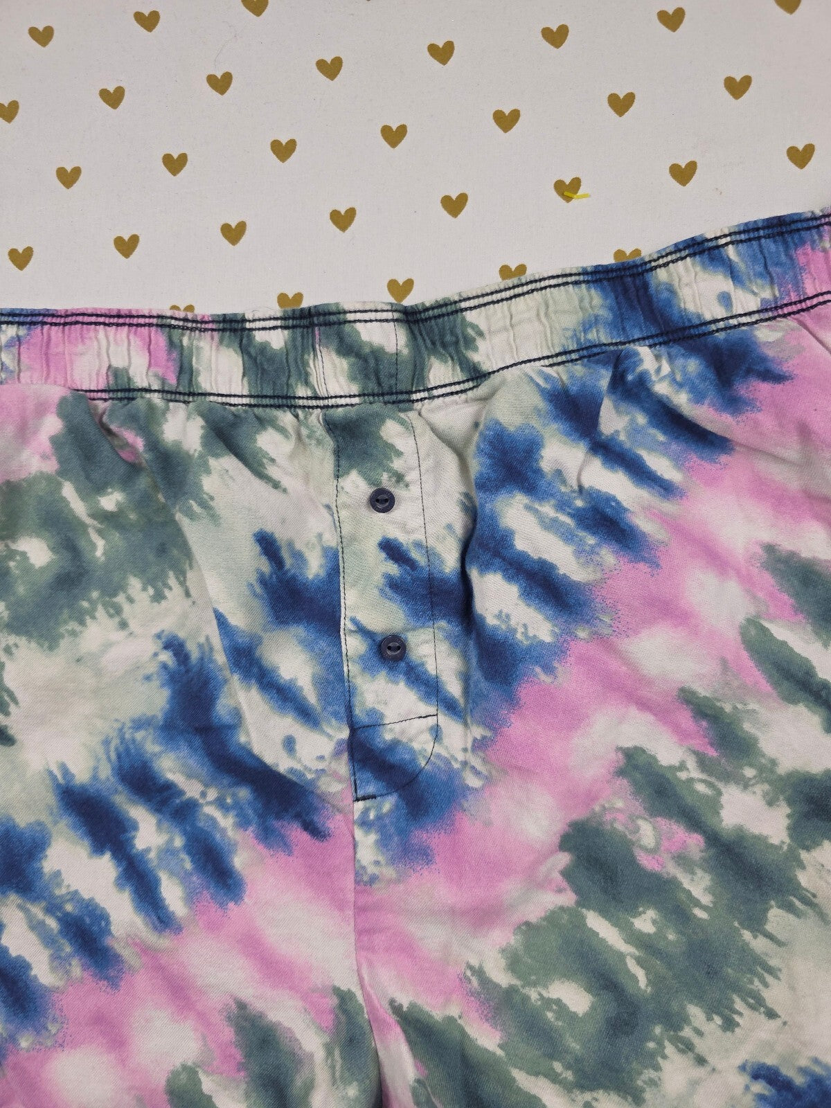 Victorias Secret PINK Tye Dye Large Sleep Shorts Boxers Pajama Bottoms