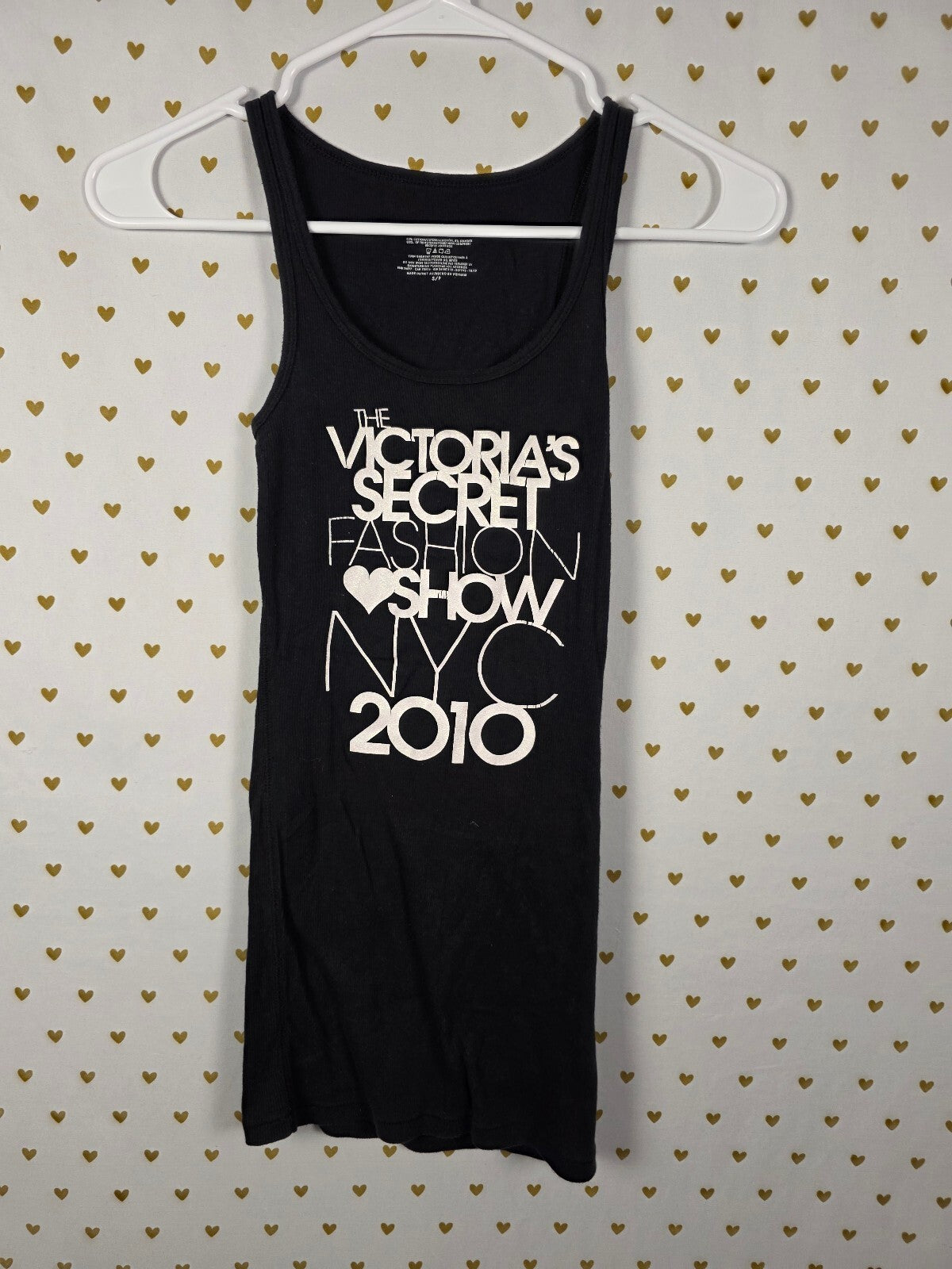 Victorias Secret PINK NYC Fashion Show 2010 Ribbed Vintage Tank Top Small