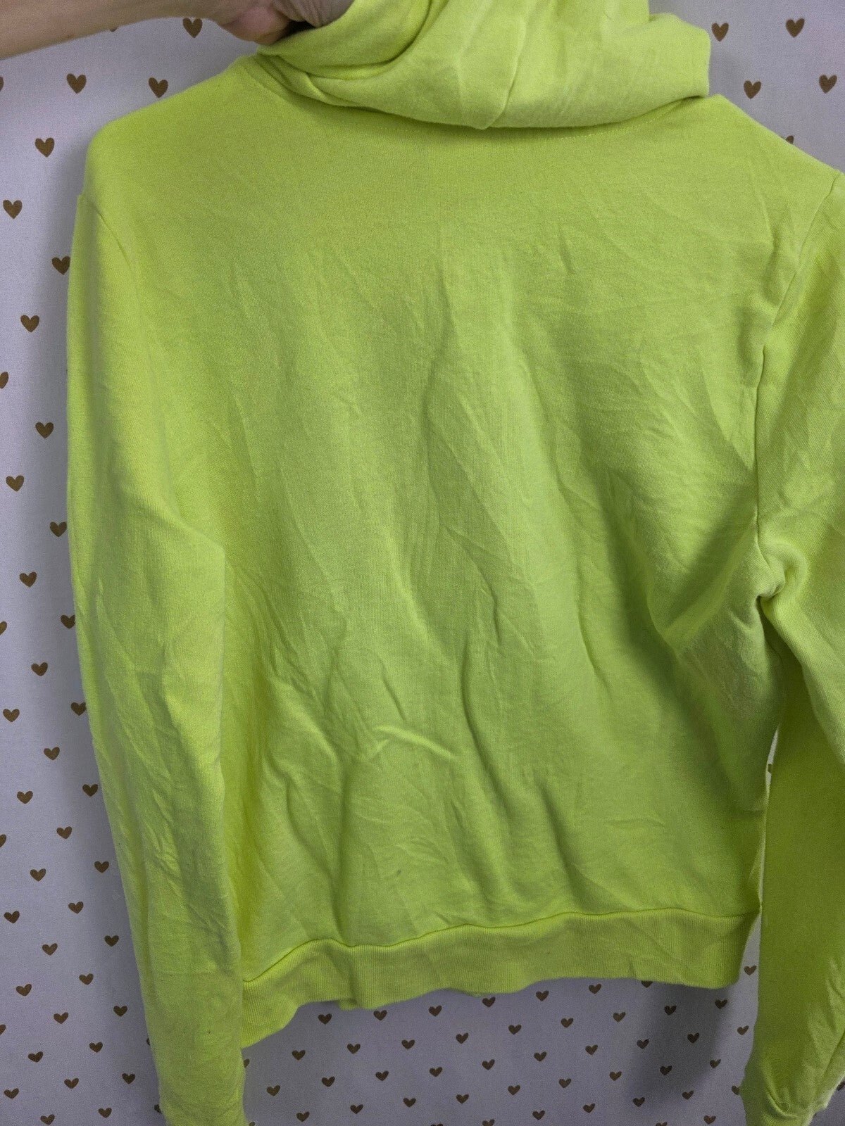 Victorias Secret Pink Neon Logo Full zip hoodie Jacket Logo Medium