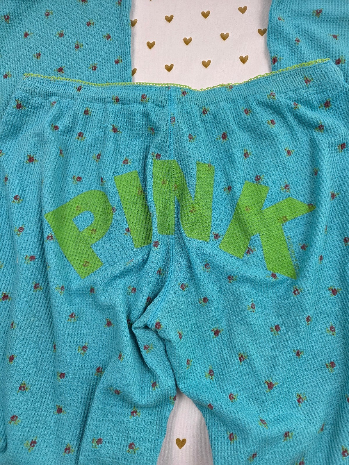 Victorias Secret Pink Thermal Vintage  Sleep Pants Pajama PJ Bottoms XS