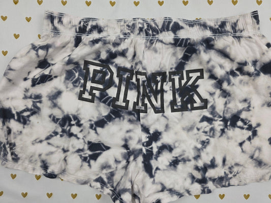 Victorias Secret PINK Logo butt Tye Dye XS Sleep Shorts Boxers Pajama Bottoms