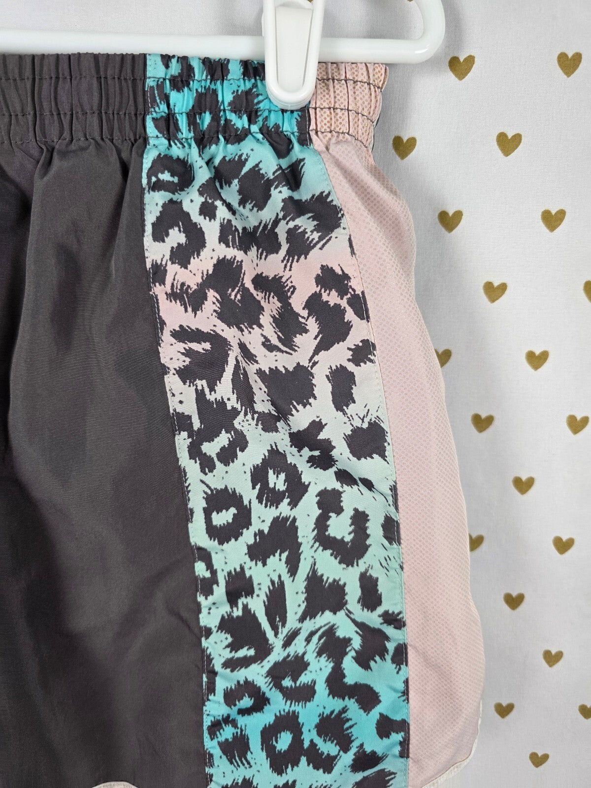 Victorias Secret PINK Cheetah Leopard Running Shorts Active Lined MEDIUM