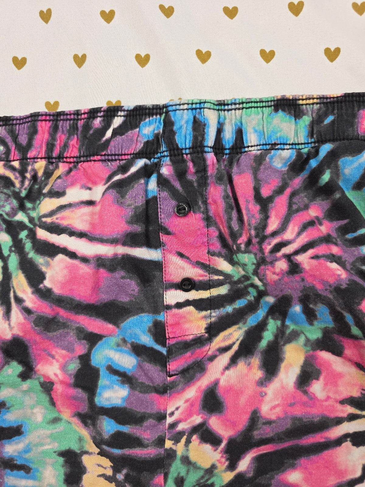 Victorias Secret PINK Tye Dye XL  Sleep Shorts Boxers Pajama Bottoms