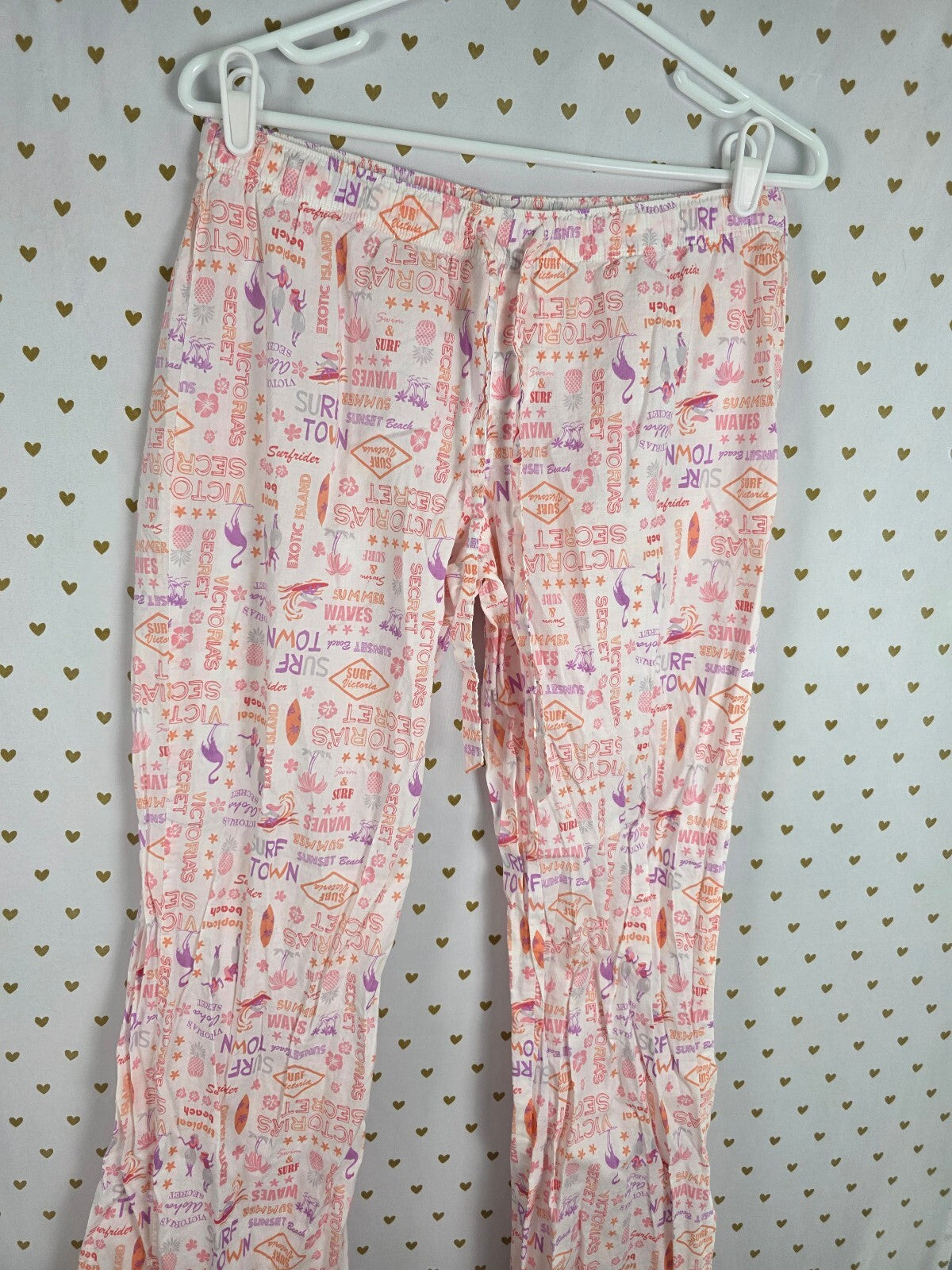 Victorias Secret Cute Medium Sleep Set 2pc Shirt Pants Medium