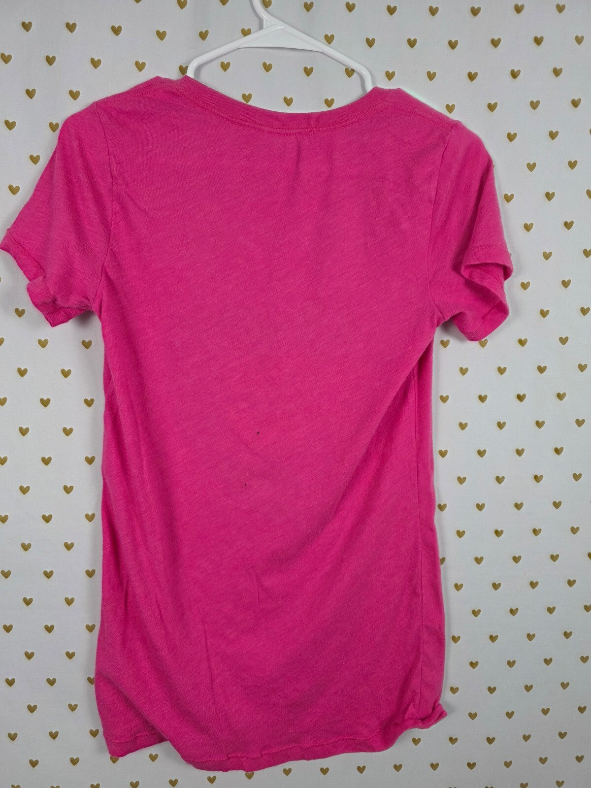 Victorias Secret PINK LOVE V neck logo Tee shirt SMALL