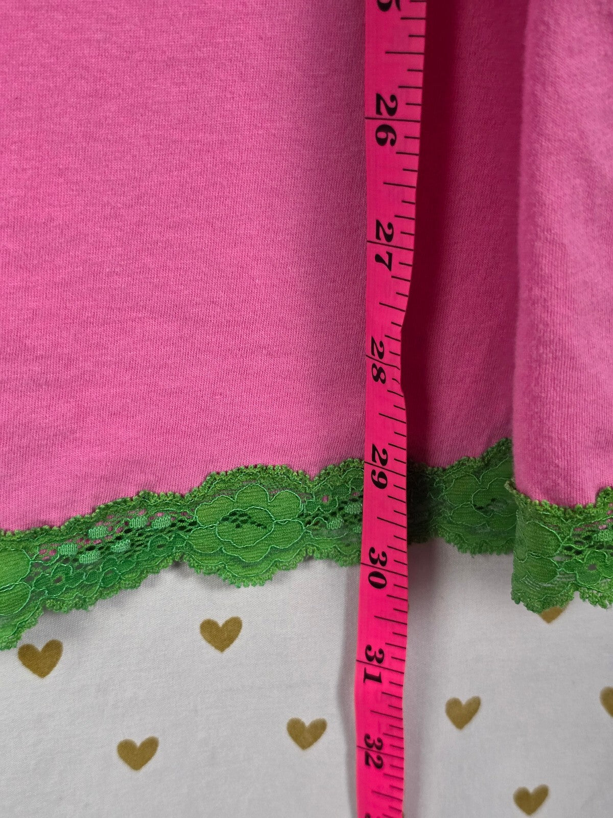 Vintage 2005 Victoria's Secret Pink M/L Lace Dog Tank Slip Dress Y2K Cotton