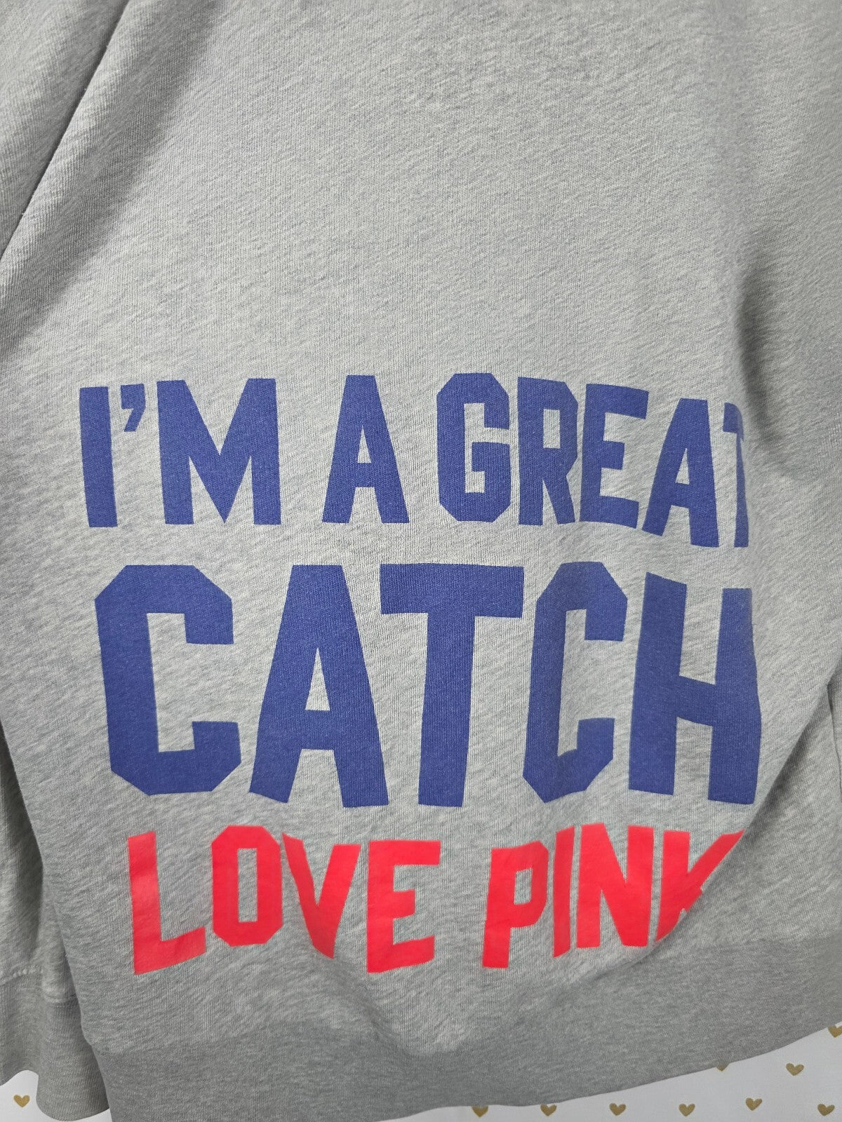 Victorias Secret Pink Chicago Cubs MLB hooded Sweater Pullover Small